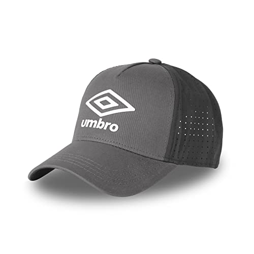 Cap Herren Natürlich, Tracker Kappe Herren, Mesh, Atmungsaktiv, Grau/Schwarz/Weiß, Einheitsgröße von UMBRO