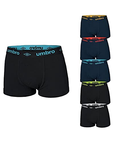 Umbro Pack 6 Paar Slip/Boxershorts für Herren, aus elastischer Baumwolle, Art.715/716, Pack 6 Paar Boxershorts Art.716, M von UMBRO