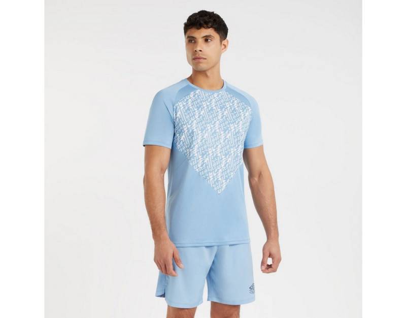 Umbro T-Shirt Pro Training Graphic Jersey (100% Polyester) hellblau Herren von Umbro