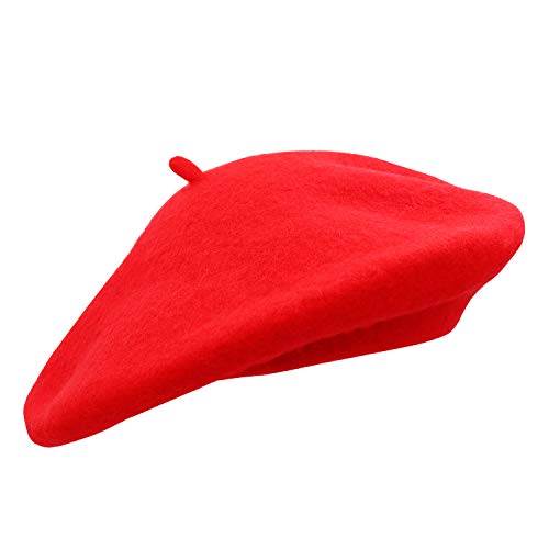 Umeepar Damen Wolle Französischen Baskenmütze (Rot) von Umeepar