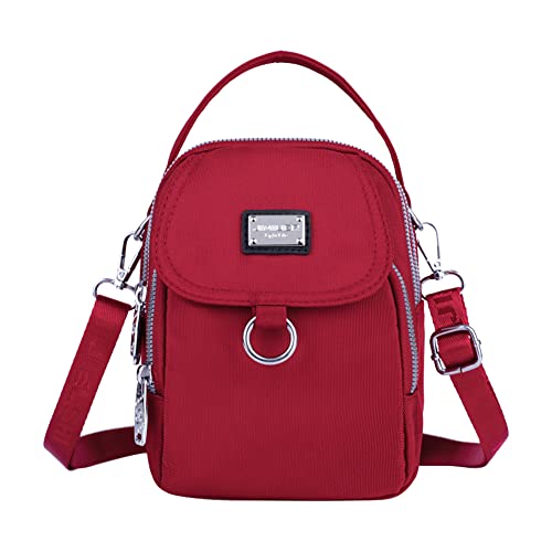 Umikk Damen Umhängetasche Crossbody Bag, Waterproof Nylon Women Crossbody Bag, Arbeitstasche Multi-Tasche, Kleine Handtasche Damen Reisetasche Shopping für Frauen mit Griffen Messenger-Bag von Umikk