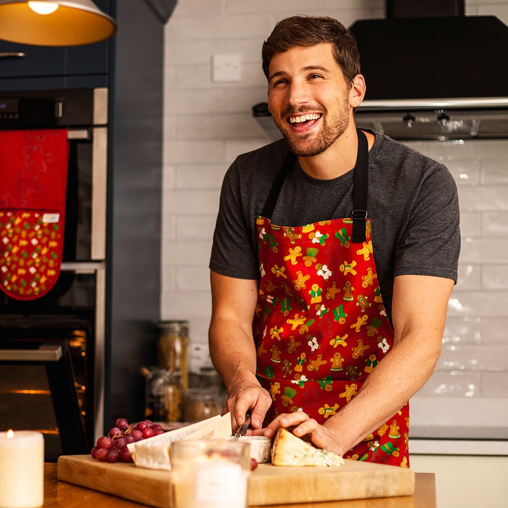 Lebkuchenschürze Aus Bio-Baumwolle, Für Erwachsene Und Kinder, Mit Tasche Verstellbarem Gurtband Schnalle von UmmPixies