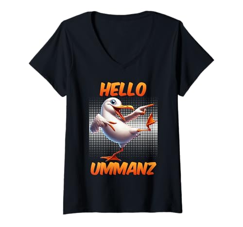 Damen Insel Ummanz Moin UMMANZ Ostsee Urlaub Lustig Ummanz T-Shirt mit V-Ausschnitt von Ummanz Geschenk Ostsee Shirt Ummanz Souvenier