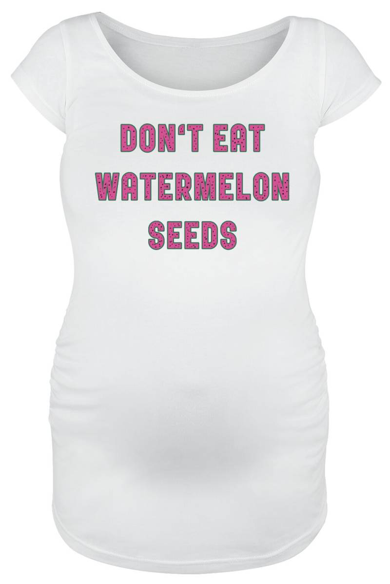 Umstandsmode Don`t Eat Watermelon Seeds T-Shirt weiß in XL von Umstandsmode