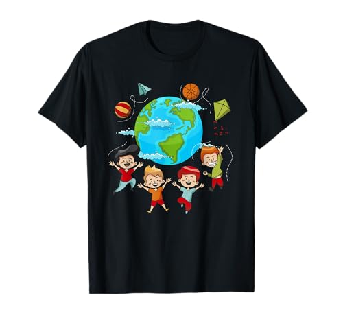 Tag der Erde Fröhliche Kinder Planet Umwelt T-Shirt von Umwelt Natur Erde