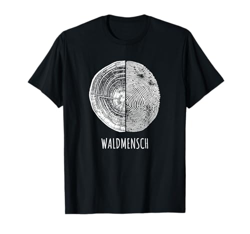 Umweltschutz Naturschutz Naturmensch Waldmensch T-Shirt Naturthema mit Tierdruck Schwarz Klein EU 19 cm 17.5 cm Kurzarm Rundhals Gerade Herren Naturmenschen, Forstarbeiter, Förster, Naturfreunde von Umweltschutz Naturschutz Naturmensch Waldmensch