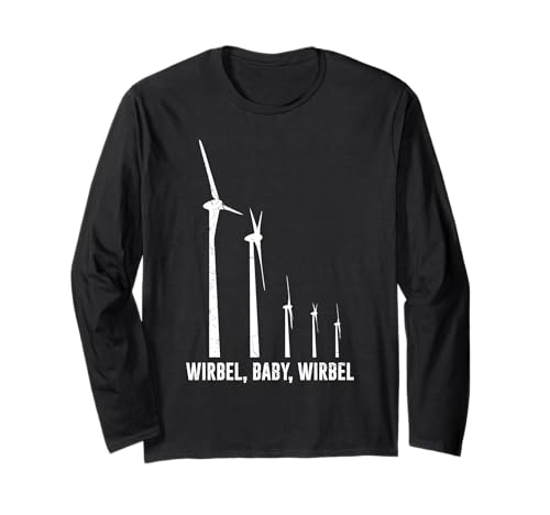 Electricity WIRBEL BABY WIRBEL FUNNY Umweltschutz Langarmshirt von Umweltschutz TShirt Windkraft Strom Grüne Energie