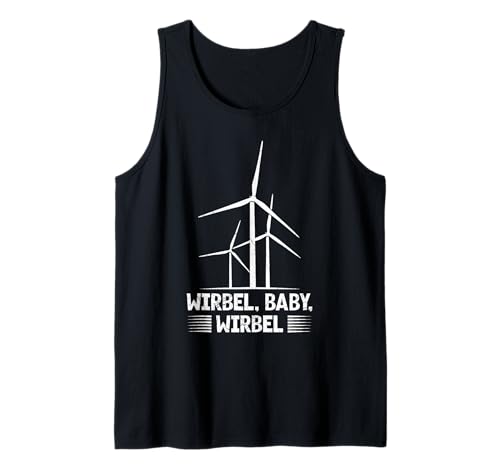 Strom WIRBEL BABY WIRBEL LUSTIG Umweltschutz Tank Top von Umweltschutz TShirt Windkraft Strom Grüne Energie