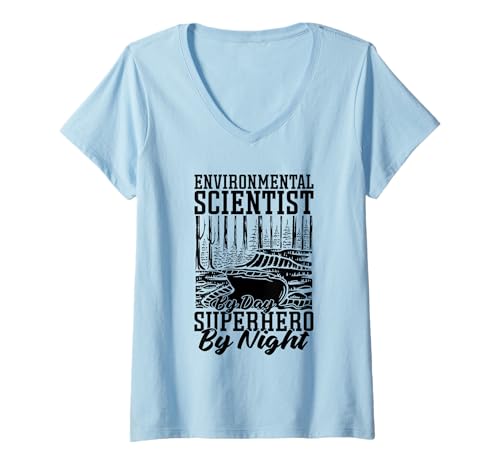 Damen Umweltforschung Naturschutz - Umweltwissenschaftler T-Shirt mit V-Ausschnitt Damen Umweltforschung Naturschutz - Umweltwissenschaftler T-Shirt mit V-Ausschnitt von Umweltwissenschaftler Geschenke & Ideen