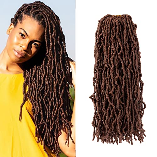 Umylar 18 Inch Faux Locs Crochet Hair Soft Locs Crochet Hair 7 Packs Pre Looped Faux Locs Crochet Hair For Black Women Synthetic Hair Extension(18 Inch,30#) von Umylar