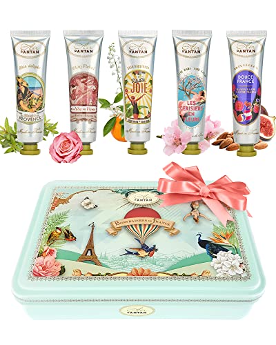 Kleine Geschenke Für Frauen: Geschenkset 5 Handcremes Un Air d'Antan/Handcreme Set/Lustige Geschenke/Wellness Set Frauen/Geburtstagsgeschenk für Frauen/Weihnachts Mama Geschenk von Un Air d'Antan