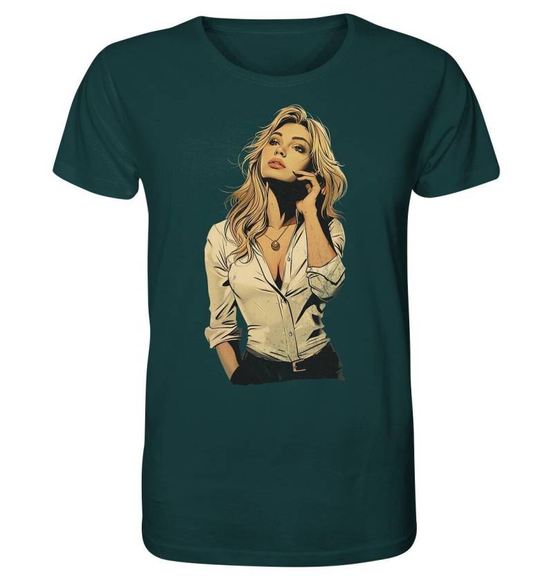 Comic Style Fashion T Shirt | Frau Mit Langen Blonden Haaren Kulturell Inspiriertes Geschenk Für Trendbewusste Comic Style Fashion T Shirt | Frau Mit Langen Blonden Haaren Kulturell Inspiriertes Geschenk Für Trendbewusste von UnSheeep