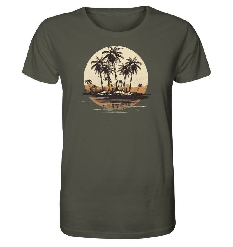Retro Palmen T Shirt | Sonnenuntergang Exotisch Insel Urlaubsgefühl Geschenk Naturliebhaber Urlaub von UnSheeep