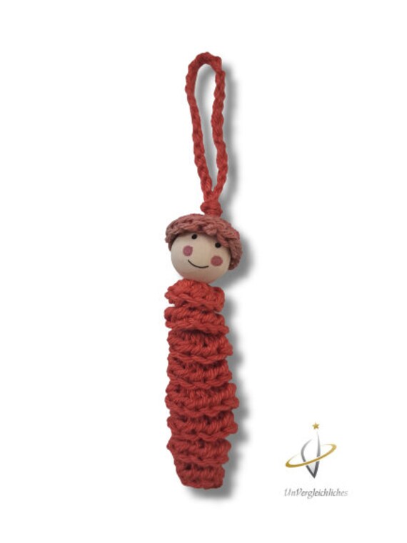 Sorgenwürmchen Mit Hut Gehäkelt, Sorgenwurm, Einschulung, Worry Worm Handmade von UnVergleichlichesDE