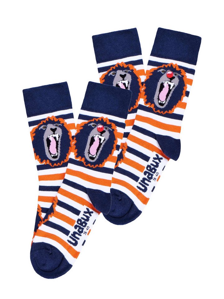 UnaBux Freizeitsocken MIX (2-Paar) socken strumpf strümpfe von UnaBux