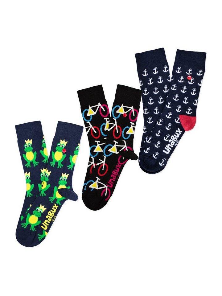 UnaBux Freizeitsocken Mix (3-Paar) von UnaBux