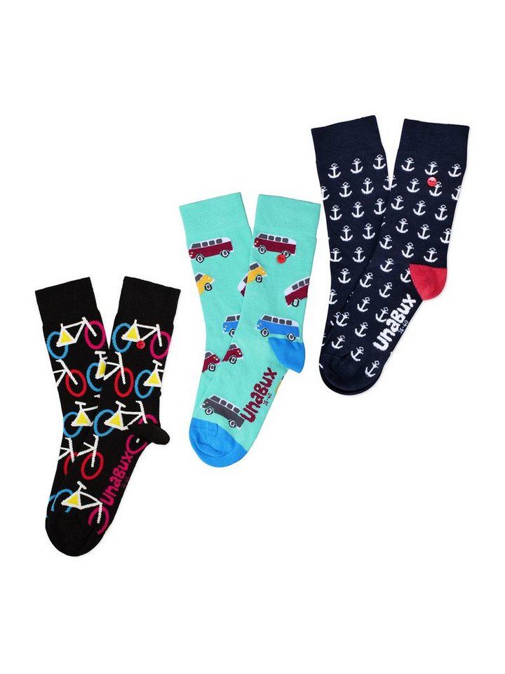 UnaBux Freizeitsocken Mix (3-Paar) von UnaBux