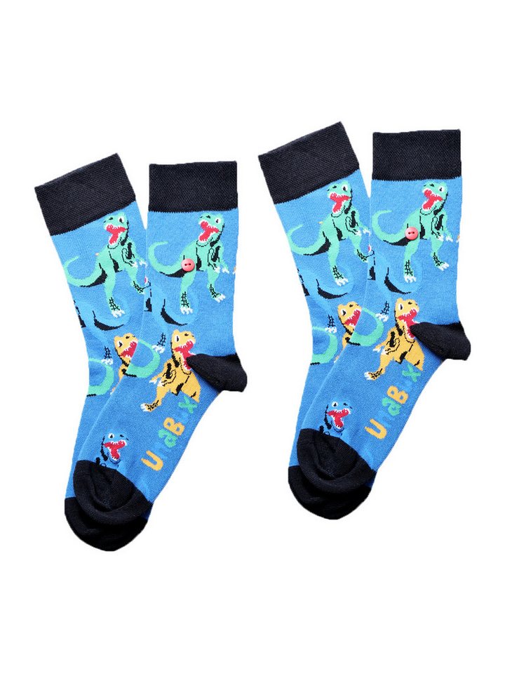 UnaBux Freizeitsocken Prints (2-Paar) Bunt Motive Kinder von UnaBux