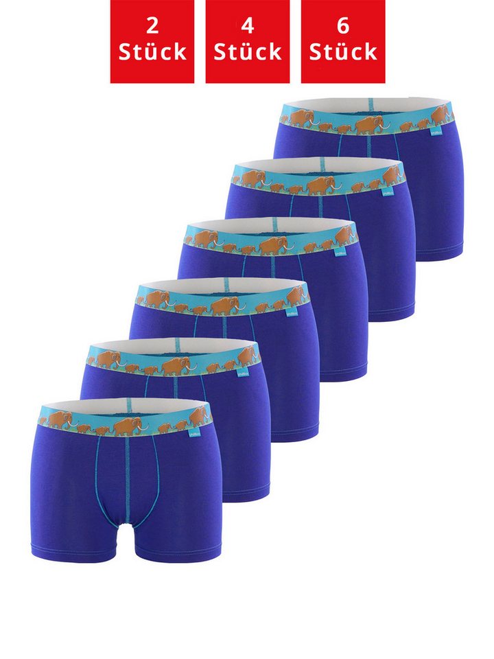 UnaBux Retro Boxer Premium Boxershorts Herren Retroshorts Unterhosen Trunks (6-St) (Packung, Set, Spar-Pack) Boxer Briefs Motiv von UnaBux