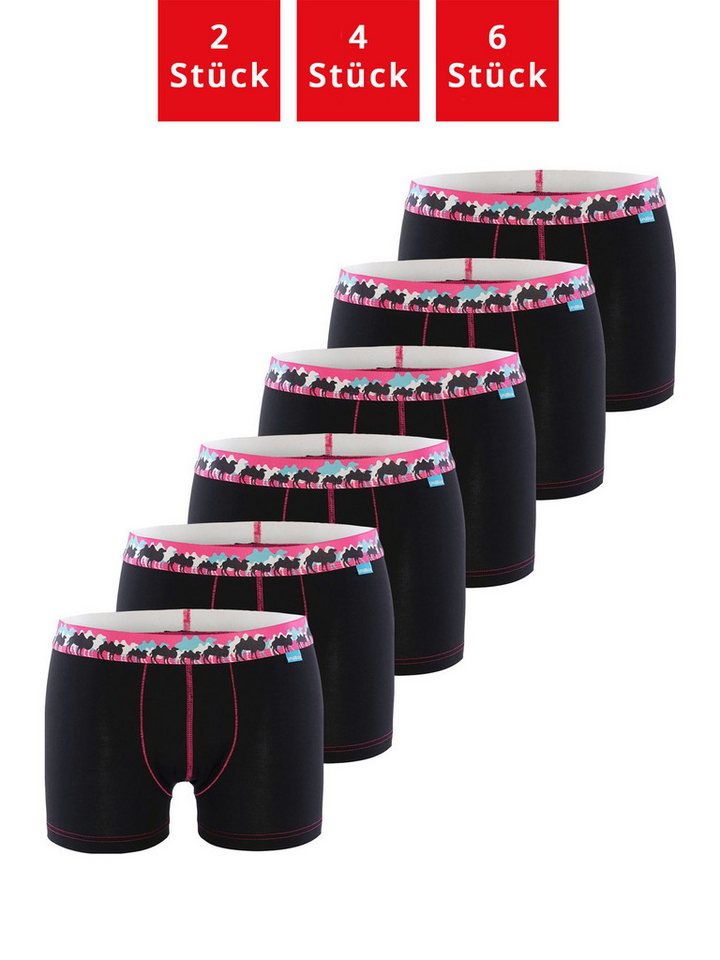 UnaBux Retro Boxer Premium Boxershorts Herren Retroshorts Unterhosen Trunks (6-St) (Packung, Set, Spar-Pack) Boxer Briefs Motiv von UnaBux