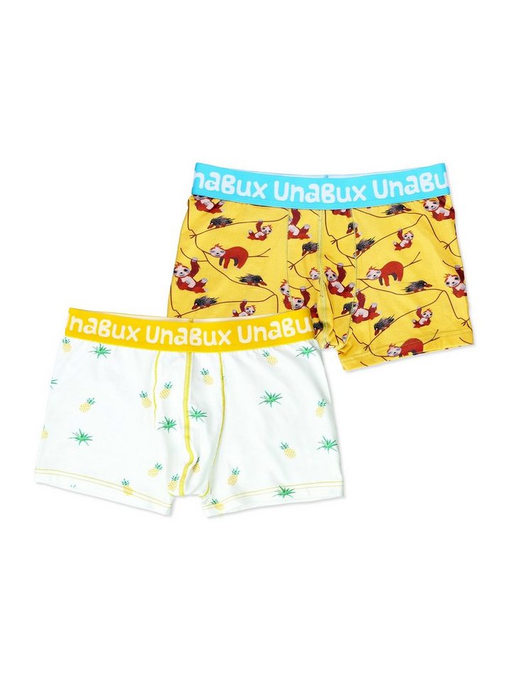 UnaBux Retro Boxer Herren Männer Briefs COSTA / FIVE FINGERS bunt Doppelpack (2-St) von UnaBux