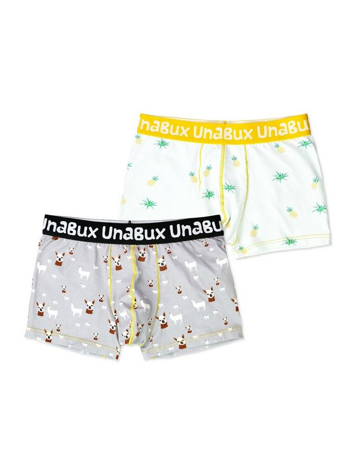 UnaBux Retro Boxer Herren Männer Briefs COSTA / FIVE FINGERS bunt Doppelpack (2-St) von UnaBux