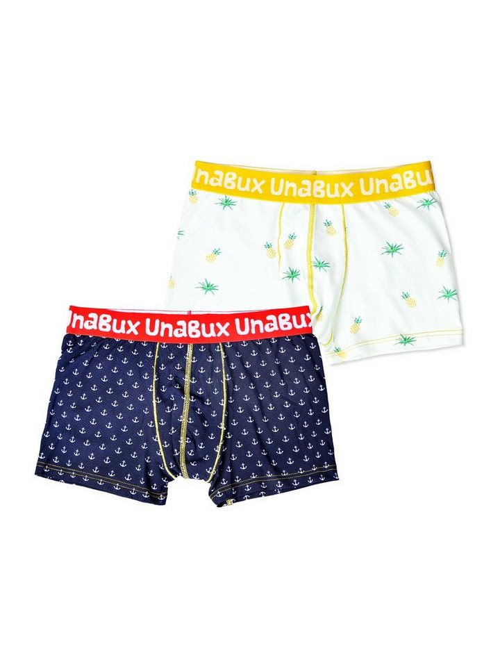 UnaBux Retro Boxer Herren Männer Briefs COSTA / FIVE FINGERS bunt Doppelpack (2-St) von UnaBux