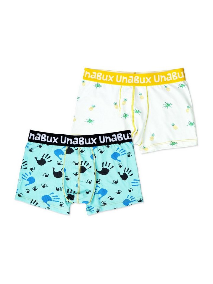 UnaBux Retro Boxer Herren Männer Briefs COSTA / FIVE FINGERS bunt Doppelpack (2-St) von UnaBux