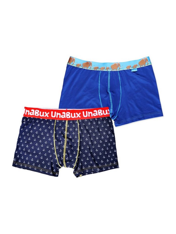 UnaBux Boxershorts Herren Männer Briefs GOOD OLD ANCHOR / FIVE FINGERS (2-St) von UnaBux