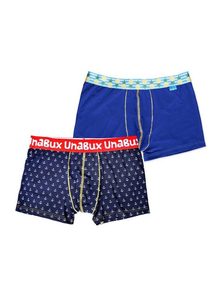 UnaBux Boxershorts Herren Männer Briefs GOOD OLD ANCHOR / FIVE FINGERS (2-St) von UnaBux