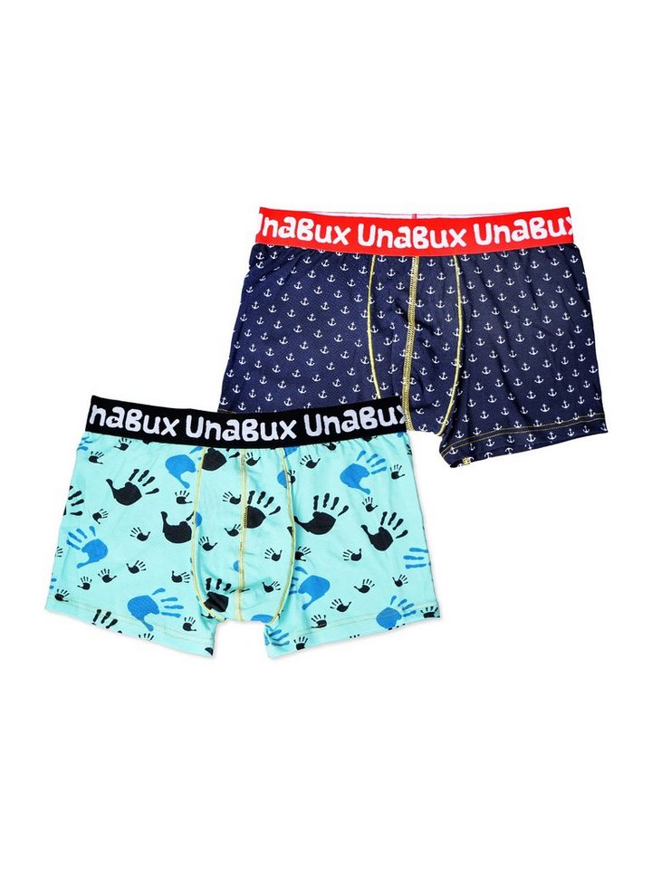 UnaBux Boxershorts Herren Männer Briefs GOOD OLD ANCHOR / FIVE FINGERS (2-St) von UnaBux