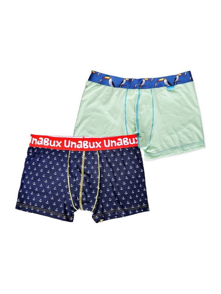 UnaBux Boxershorts Herren Männer Briefs GOOD OLD ANCHOR / FIVE FINGERS (2-St) von UnaBux