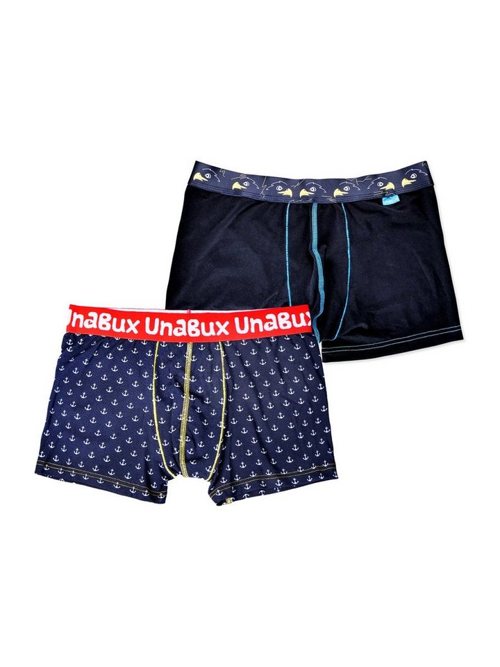 UnaBux Boxershorts Herren Männer Briefs GOOD OLD ANCHOR / FIVE FINGERS (2-St) von UnaBux