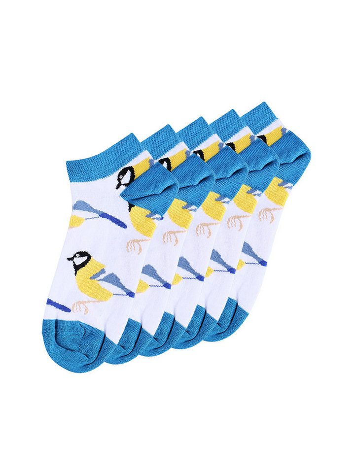 UnaBux Sneakersocken Prints (5-Paar) Sneaker-socken füsslinge füßlinge von UnaBux