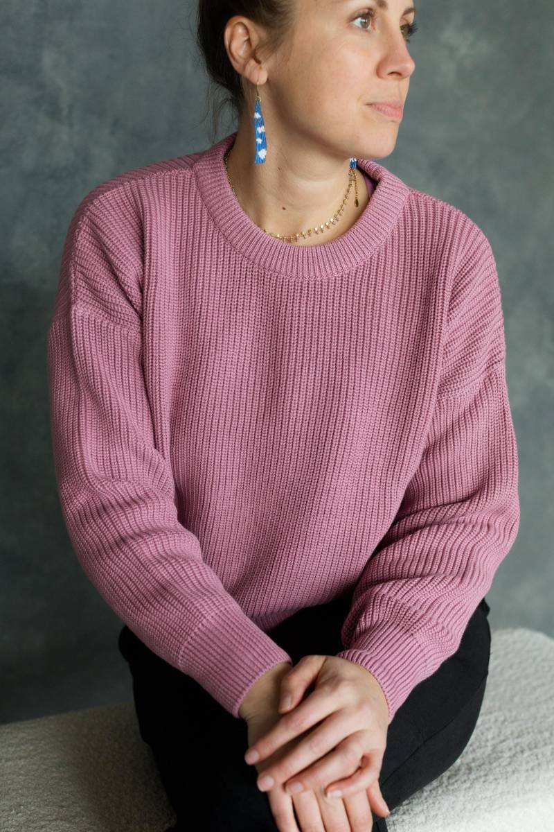 La Mágica - Bio-Baumwoll-Pullover Erdige Farben, Einheitsgröße von UnaPlumaShop