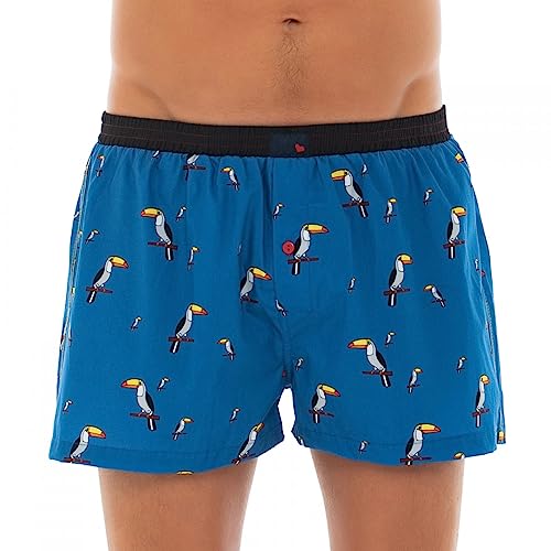 Unabux Boxershorts Dunkelblau mit Motiv Größe XL von Unabux