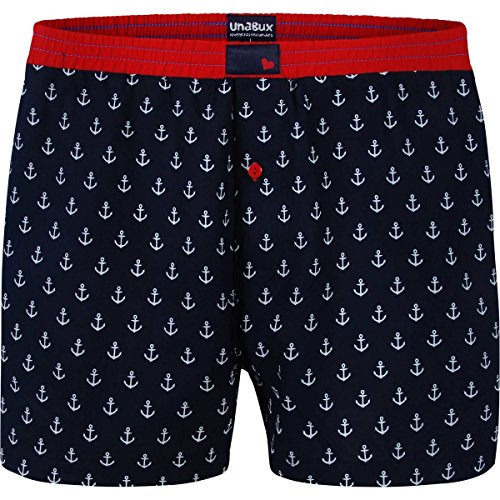 Unabux Boxershorts Herren/Web-Boxer ANKERMAN M von Unabux