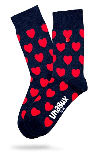 Unabux Damen Socken Söckchen Longsocks Herzen 36-40 von Unabux