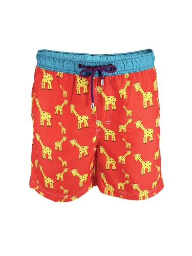 Unabux Herren Badehose Water Giraffe - Mehrfarbig - Größe L von Unabux