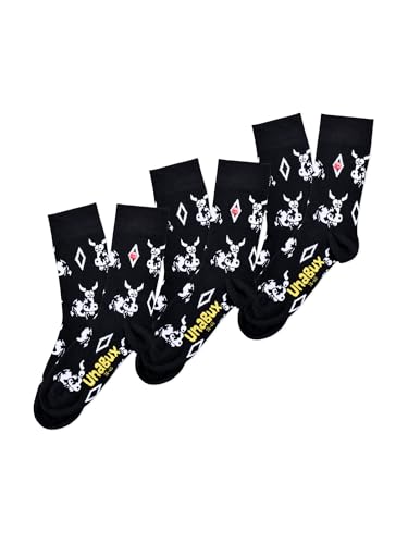 Unabux Unisex Freizeitsocken 3-Pack BRUNO - black - Größe 42-46 von Unabux