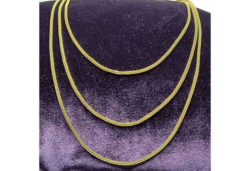 Unal Store Ketten-Set Kette-Damen (Vergoldete Edelstahl, 1-tlg), 14k Gold Plated von Unal Store