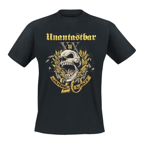 Unantastbar – 20 Jahre laut - T-Shirt (DE/NL/SE/PL, Alphanumerisch, M, Regular, Regular, Schwarz) von Unantastbar