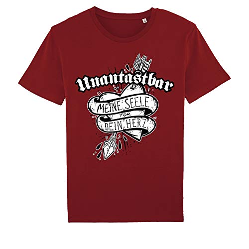 Unantastbar - Meine Seele für Dein Herz, T-Shirt rot Größe: L von Unantastbar