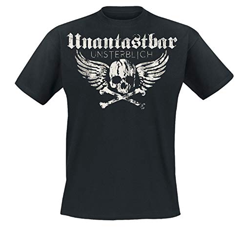 Unantastbar - Unsterblich, T-Shirt mit Rückendruck: Hinfallen Aufstehen Weitermachen, Größe: 5XL von Unantastbar