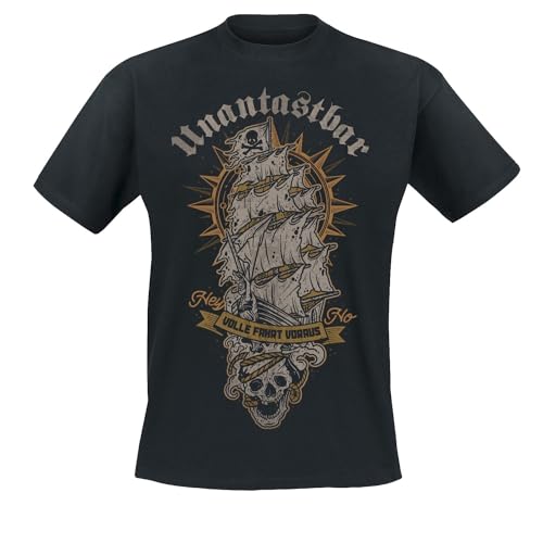 Unantastbar – Volle Fahrt voraus - T-Shirt (DE/NL/SE/PL, Alphanumerisch, XXL, Regular, Regular, Schwarz) von Unantastbar