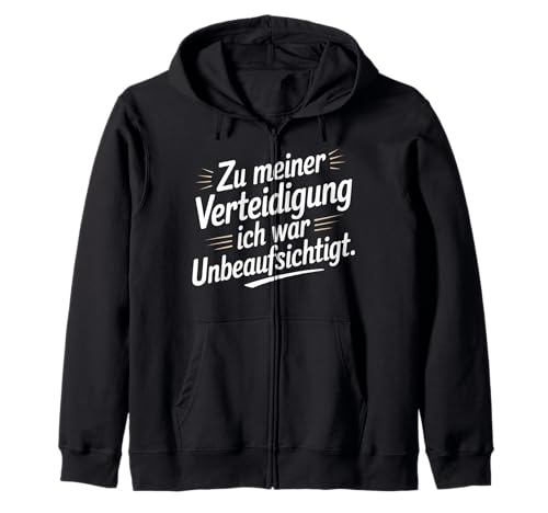 Zu meiner Verteidigung Lustiges Sprüche Für Männer & Frauen Kapuzenjacke Zu meiner Verteidigung Lustiges Sprüche Für Männer & Frauen Kapuzenjacke von Unbeaufsichtigt Stolz Funshirt für Männer & Frauen