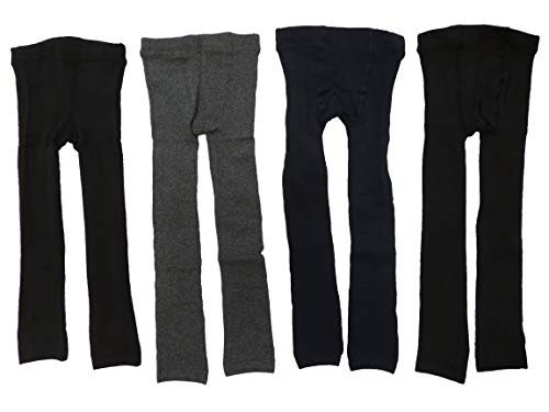 4er Pack Mix Farben Thermo Unisex Jungen und Mädchen Leggings Größe 86-134 (110-122) von Unbekannt