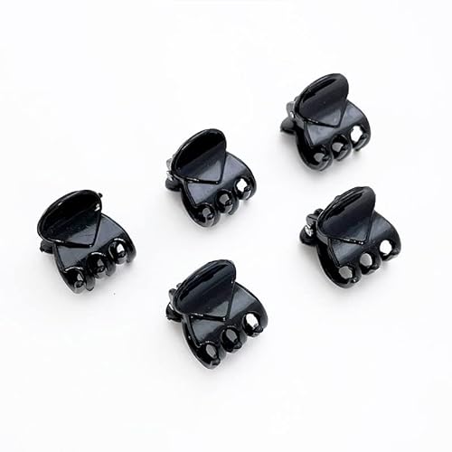 5-20 Stück Kunststoff Mini Niedliche Haarspangen Schwarz Kunststoff Haarspangen Haarspange für Damen Hüte Frisierwerkzeuge von Unbekannt
