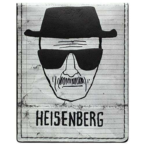 Breaking Bad Walter White Heisenberg Skizze Geldbörse/Geldbeutel Bi-Fold ID & Kartenhalter, Weiß von AMC