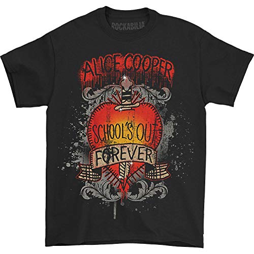 Alice Cooper Herren T-Shirt School's Out Dagger Schwarz - Schwarz - X-Groß von Unbekannt